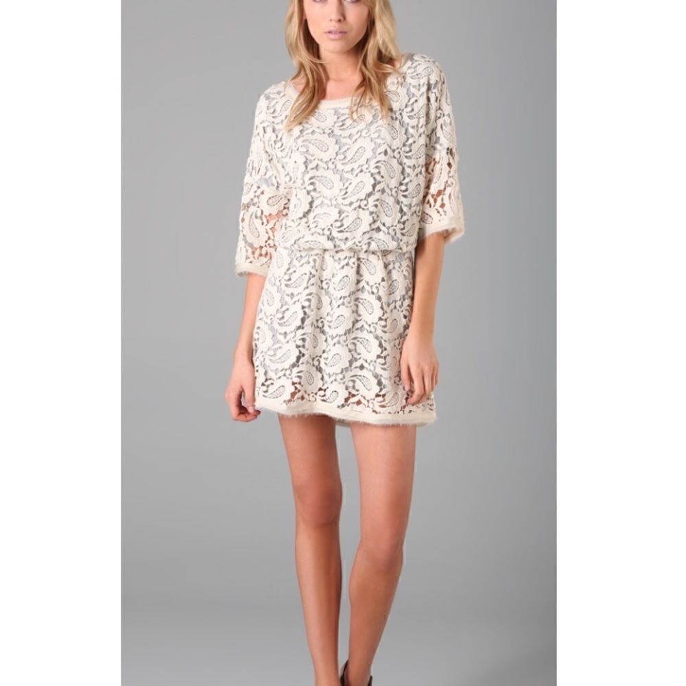 Dolan Paisley Crochet Dress